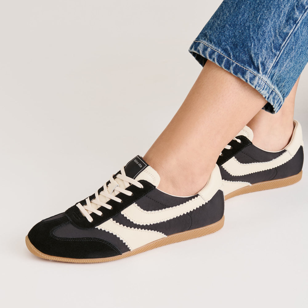 Dolce Vita SHOES | Limit Black Nylon Sneakers