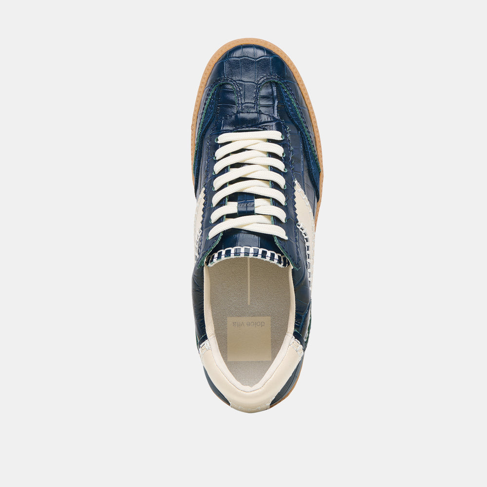 Dolce Vita SHOES | NOTICE STITCH SNEAKERS INK CROCO EMBOSSED LEATHER
 – Dolce Vita