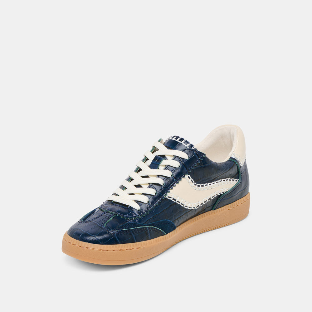 Dolce Vita SHOES | NOTICE STITCH SNEAKERS INK CROCO EMBOSSED LEATHER
 – Dolce Vita
