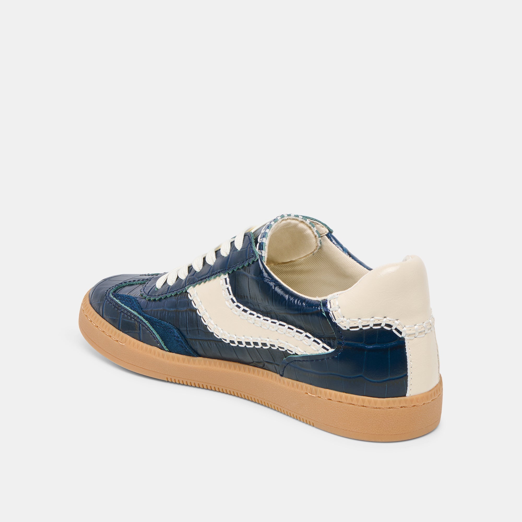 Dolce Vita SHOES | NOTICE STITCH SNEAKERS INK CROCO EMBOSSED LEATHER
 – Dolce Vita