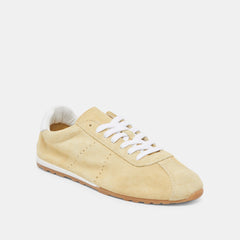 Dolce Vita SHOES | Serina Yellow Suede Sneakers