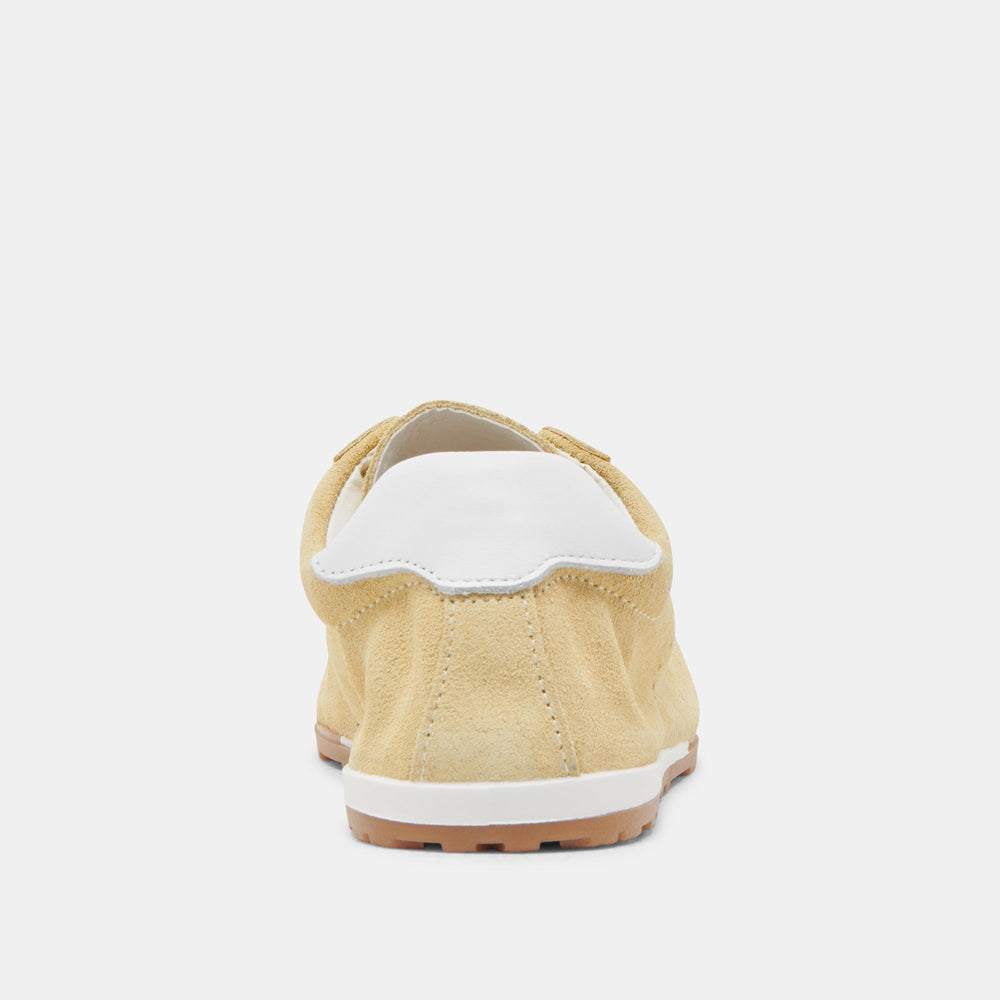 Dolce Vita SHOES | Serina Yellow Suede Sneakers