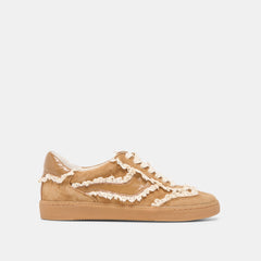 Dolce Vita SHOES | Notice Lace Lt Brown Suede Sneakers