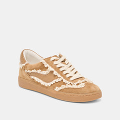 Dolce Vita SHOES | Notice Lace Lt Brown Suede Sneakers