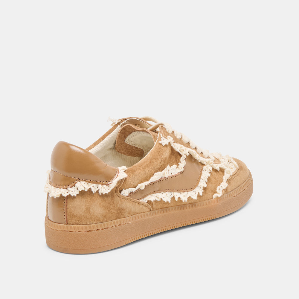 Dolce Vita SHOES | Notice Lace Lt Brown Suede Sneakers