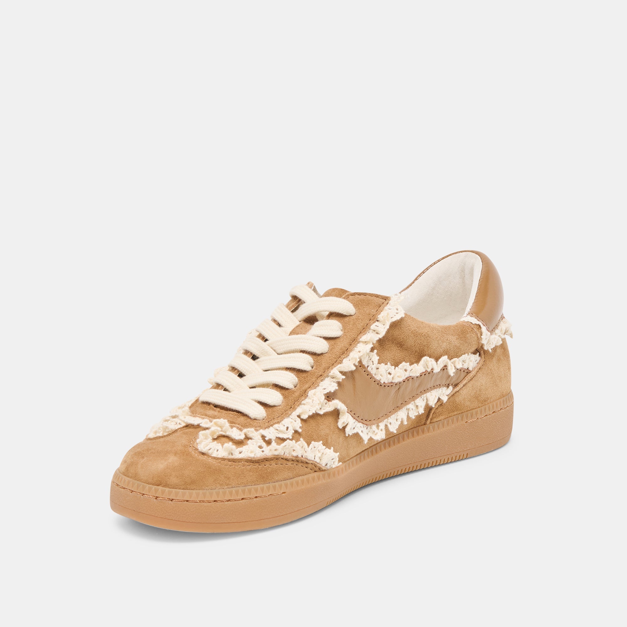 Dolce Vita SHOES | Notice Lace Lt Brown Suede Sneakers