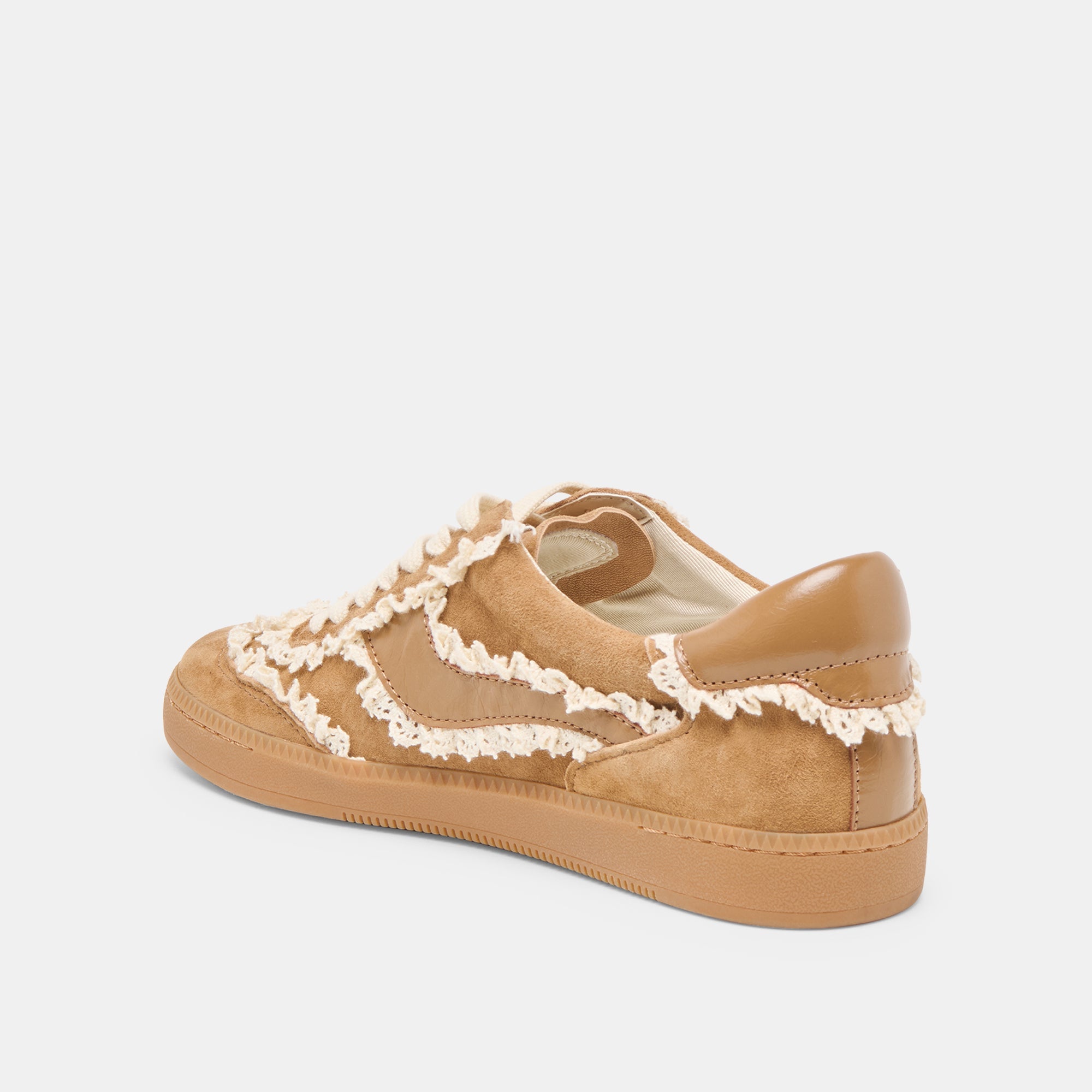 Dolce Vita SHOES | Notice Lace Lt Brown Suede Sneakers