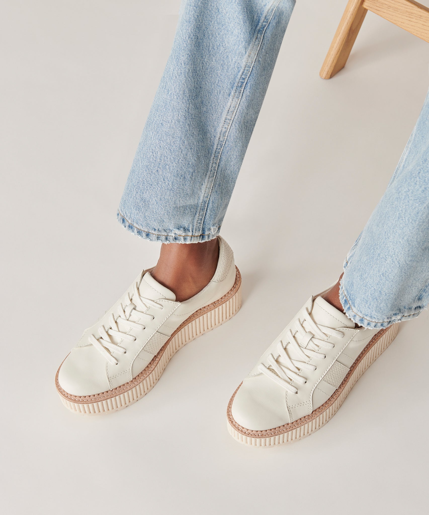 Dolce Vita SHOES | TIGER SNEAKERS WHITE LEATHER
 – Dolce Vita