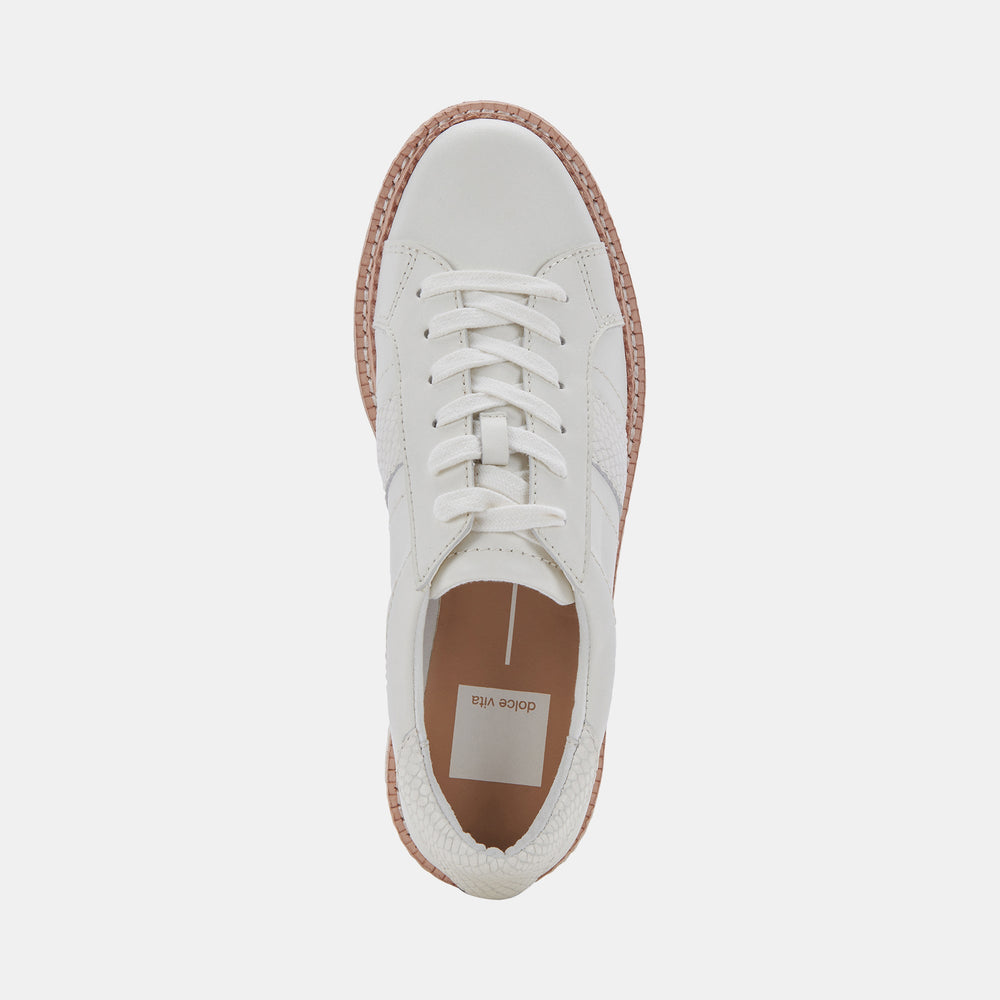 Dolce Vita SHOES | TIGER SNEAKERS WHITE LEATHER
 – Dolce Vita
