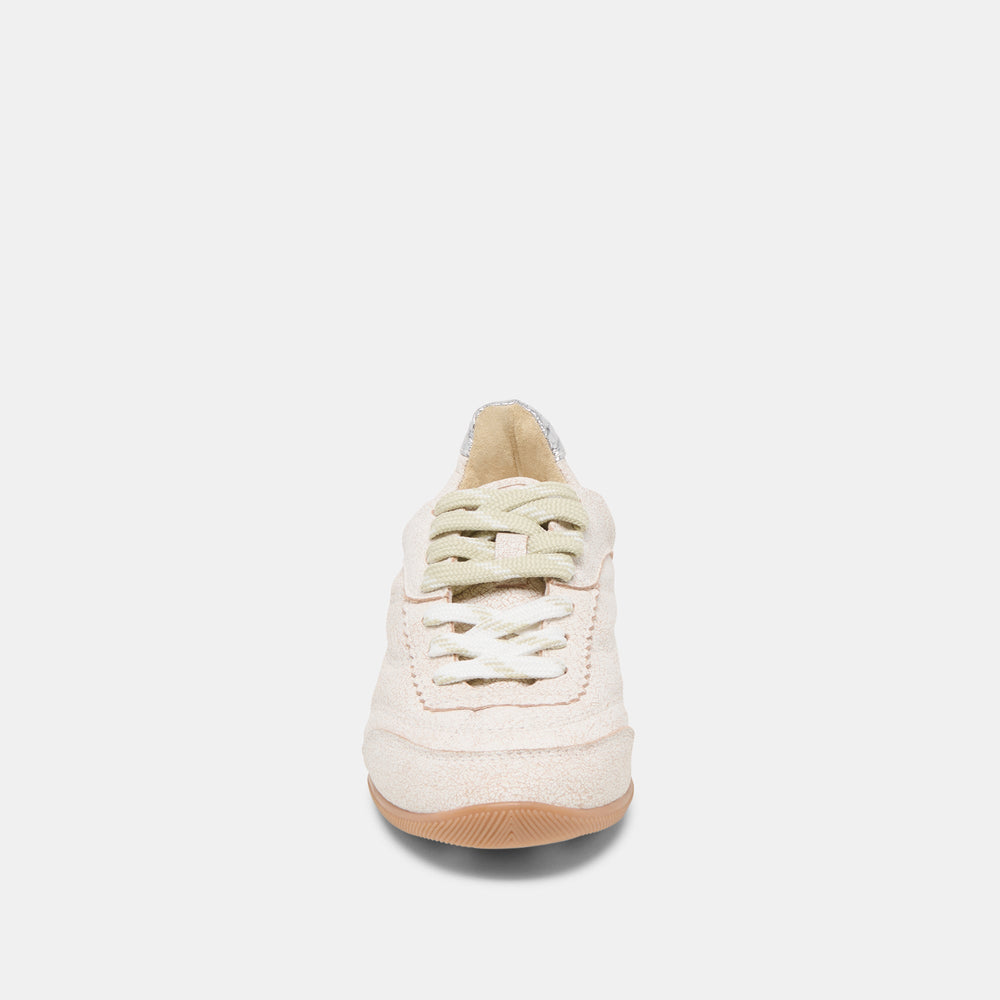 Dolce Vita SHOES | Laini Off White Crackled Leather Sneakers
