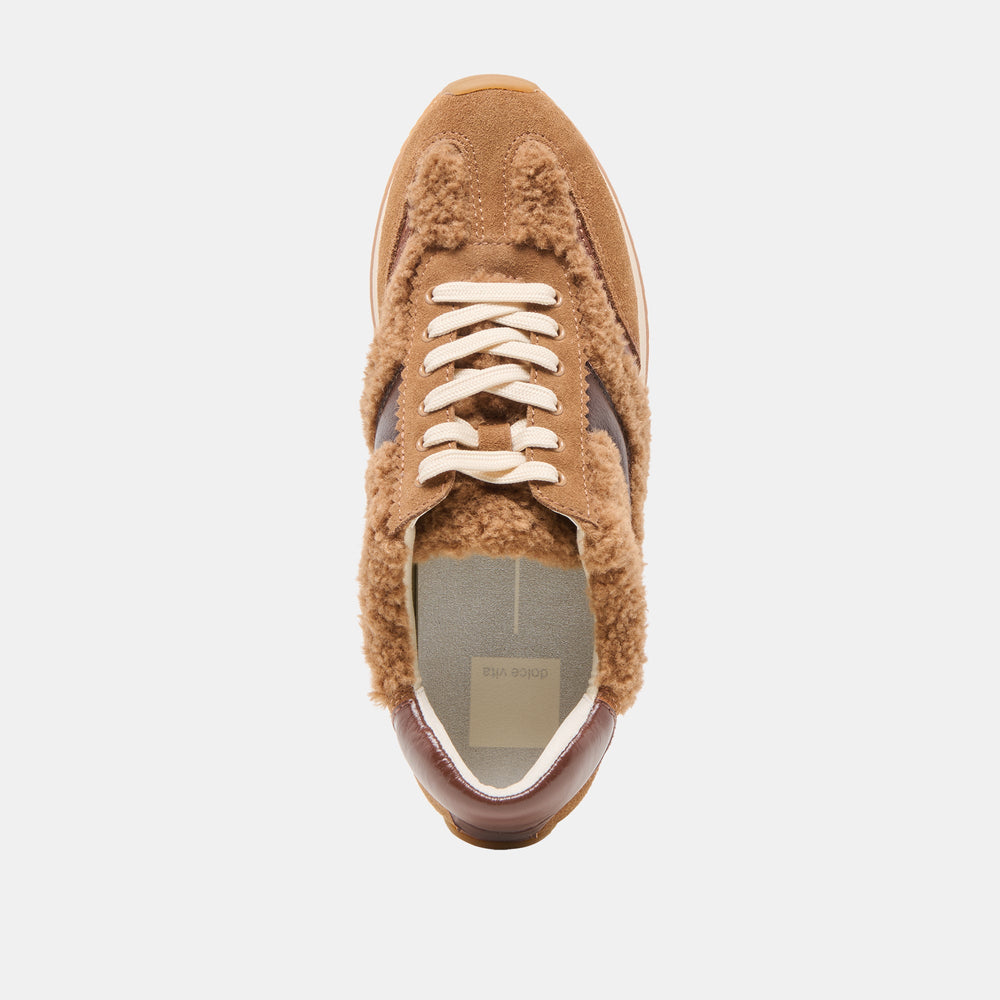 Dolce Vita SHOES | B.NTCD Plush Brown Plush Sneakers