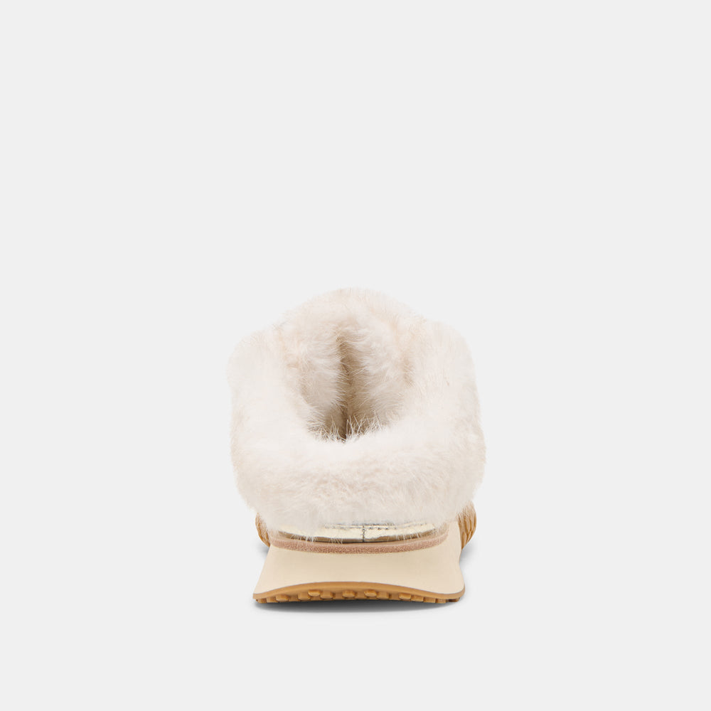 Dolce Vita SHOES | Izzey Plush Platinum Leather Sneakers