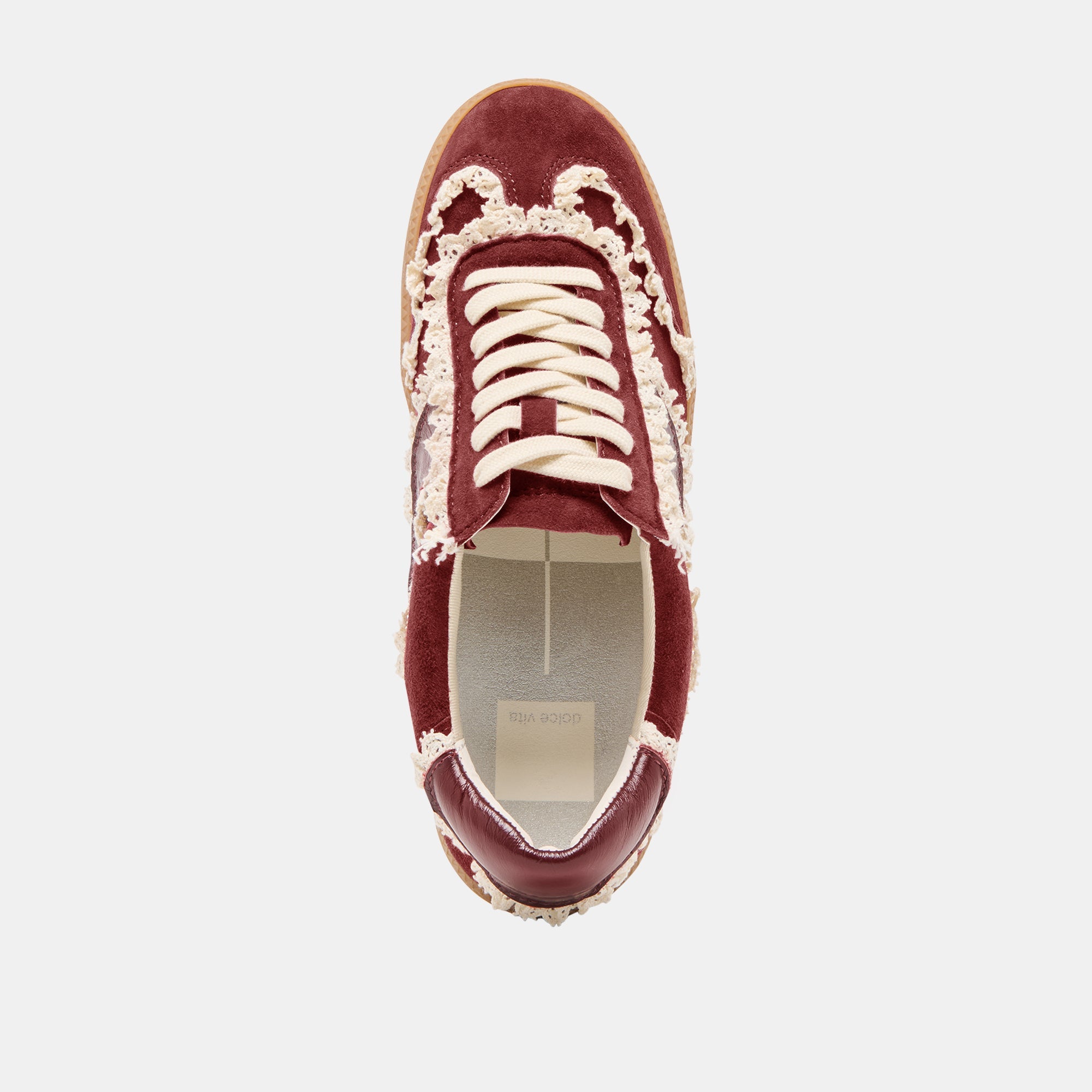 Dolce Vita SHOES | Notice Lace Oxblood Suede Sneakers
