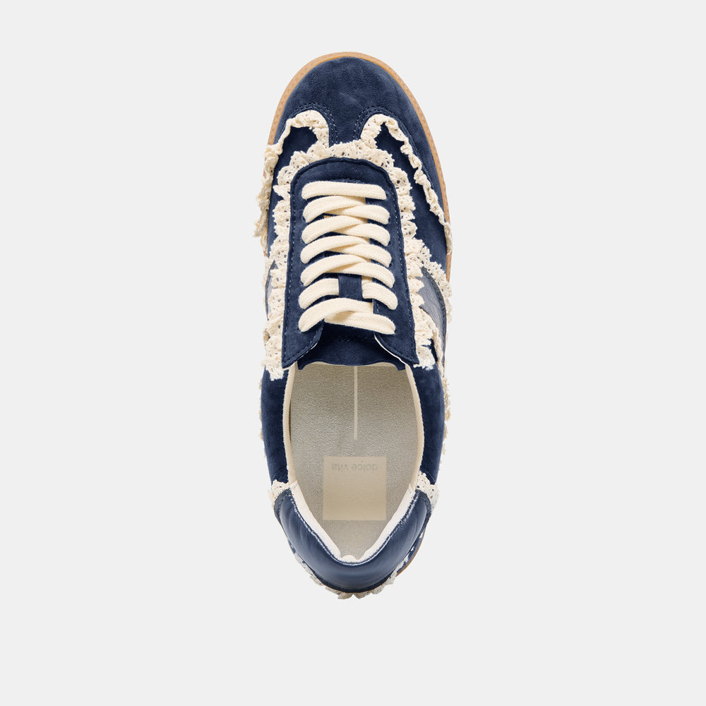 Dolce Vita SHOES | Notice Lace Navy Suede Sneakers