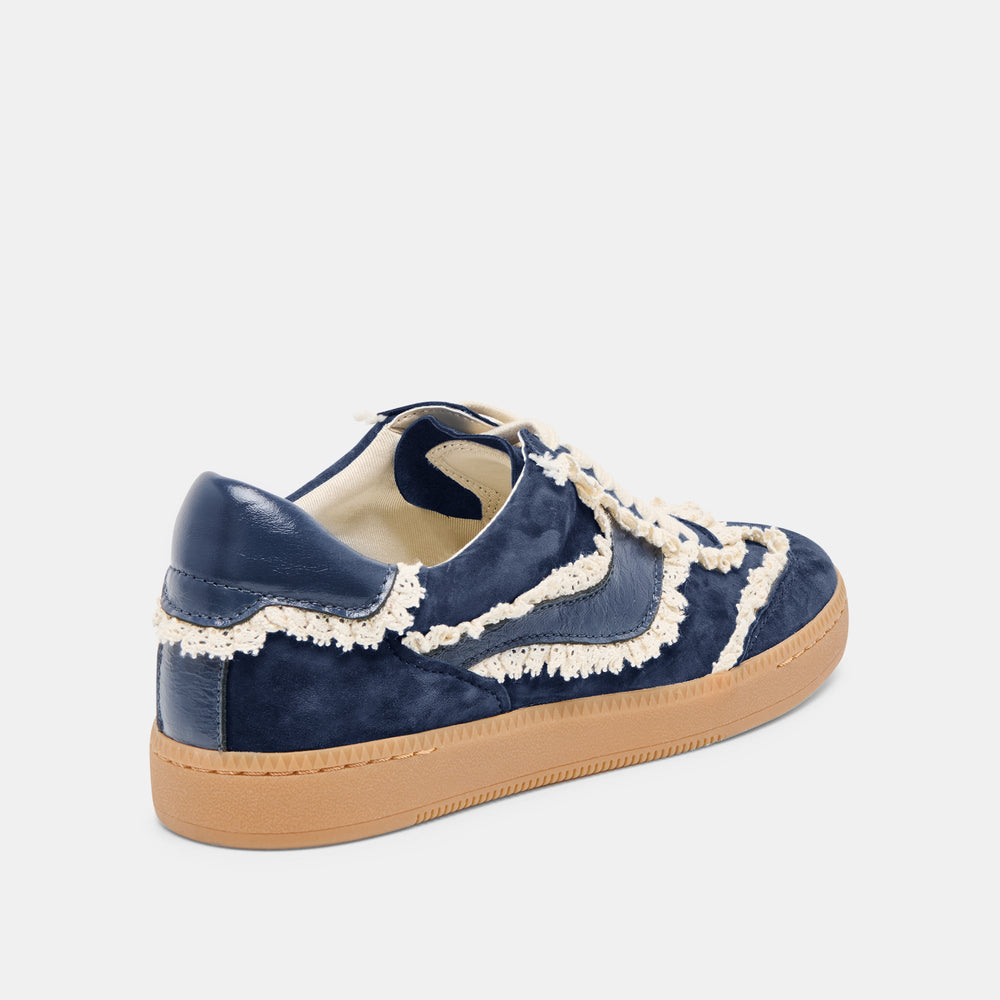 Dolce Vita SHOES | Notice Lace Navy Suede Sneakers