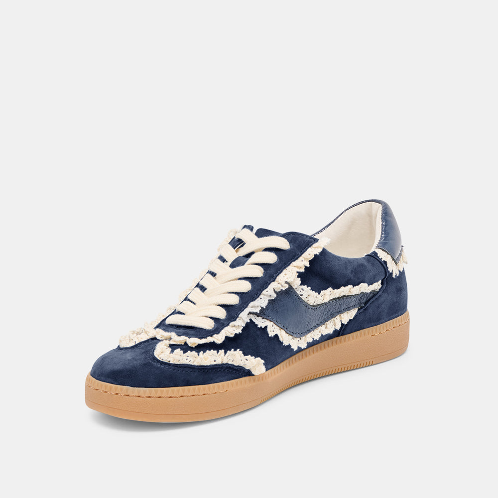 Dolce Vita SHOES | Notice Lace Navy Suede Sneakers