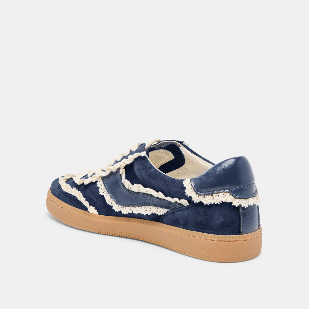 Dolce Vita SHOES | Notice Lace Navy Suede Sneakers