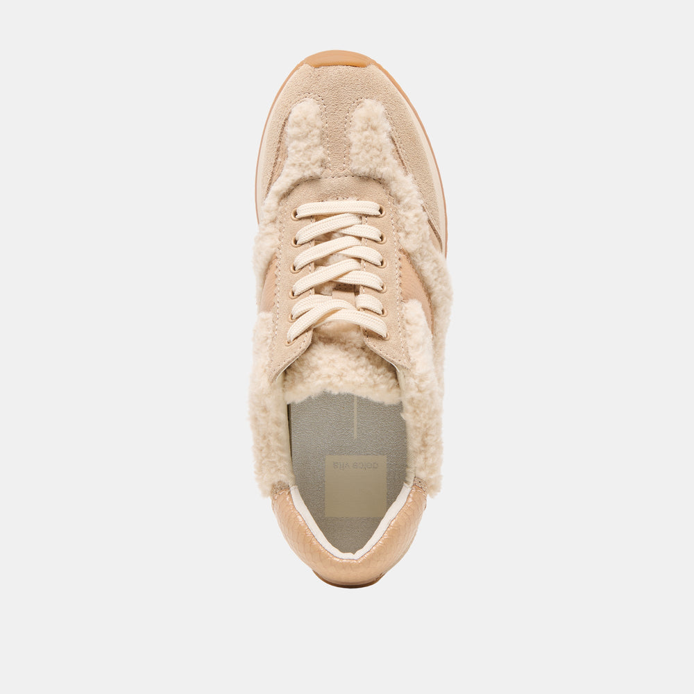 Dolce Vita SHOES | B.NTCD Plush Natural Plush Sneakers