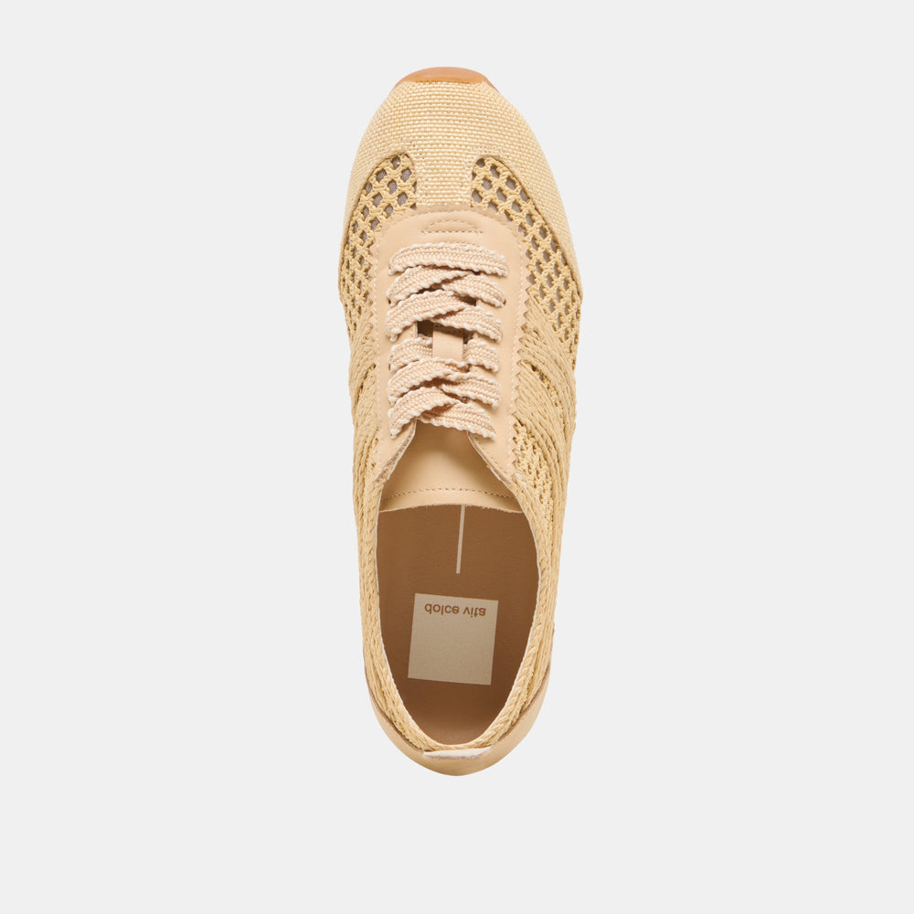 Dolce Vita SHOES | Dream Lt Natural Woven Raffia Sneakers