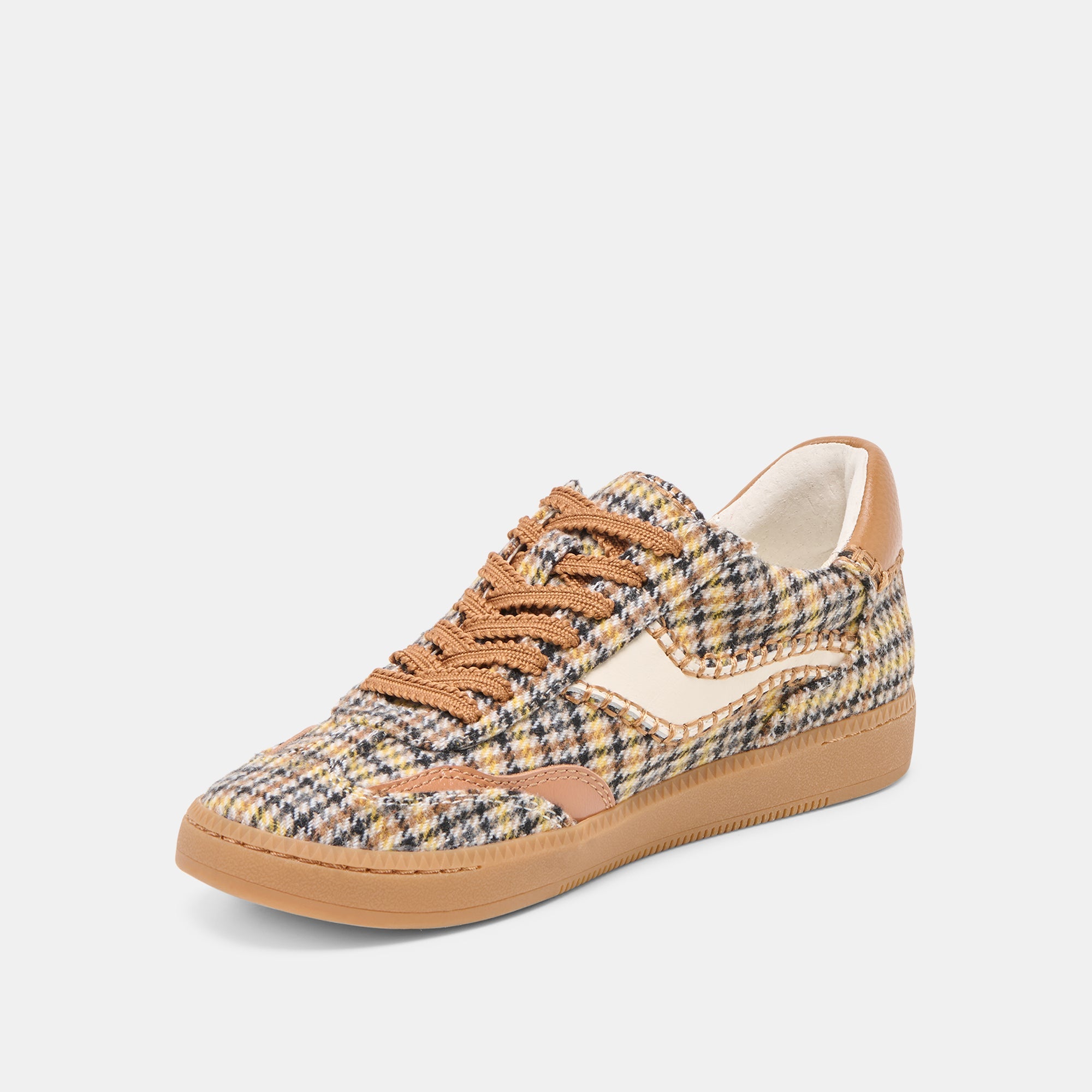Dolce Vita SHOES | Notice Stitch Yellow Plaid Tweed Sneakers