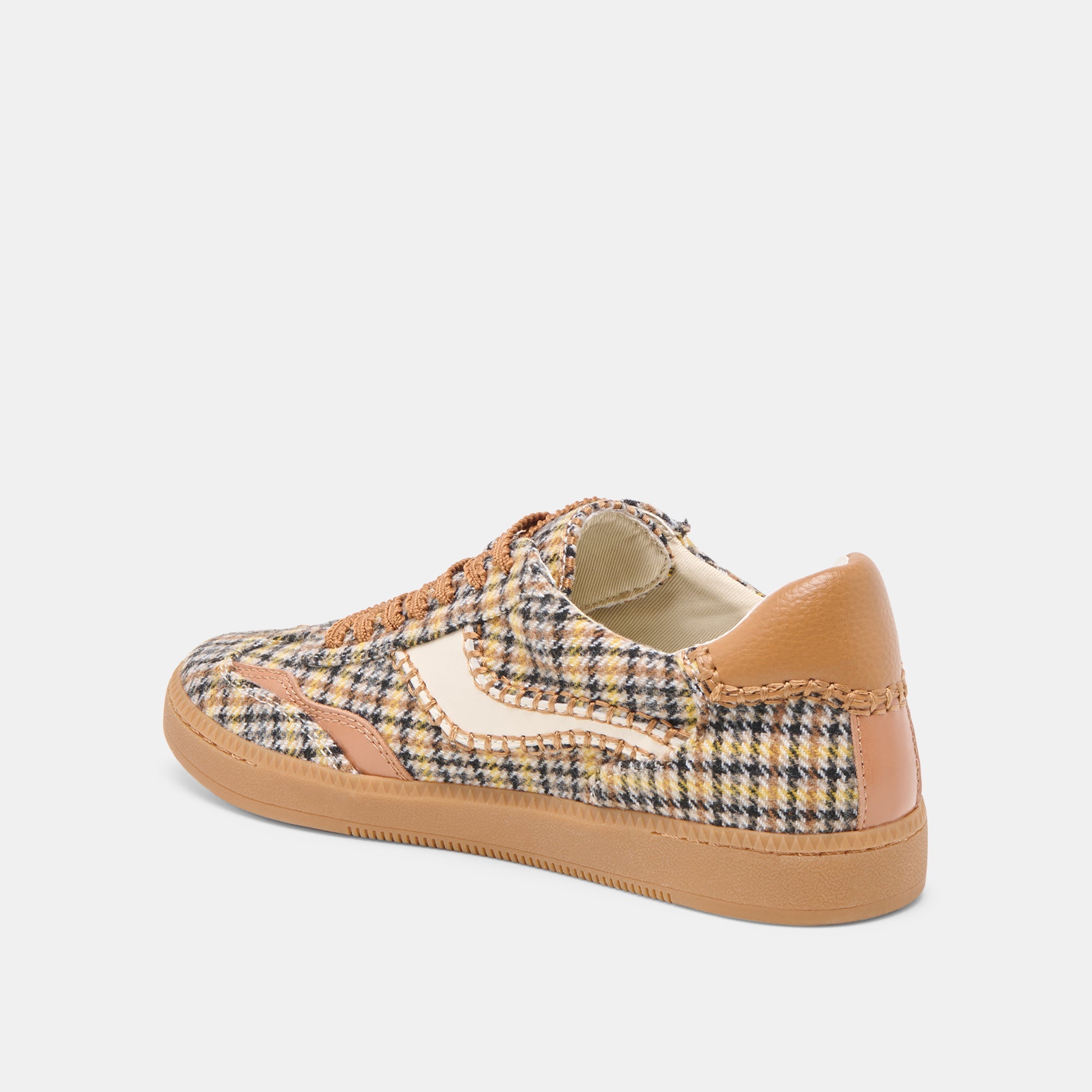 Dolce Vita SHOES | Notice Stitch Yellow Plaid Tweed Sneakers