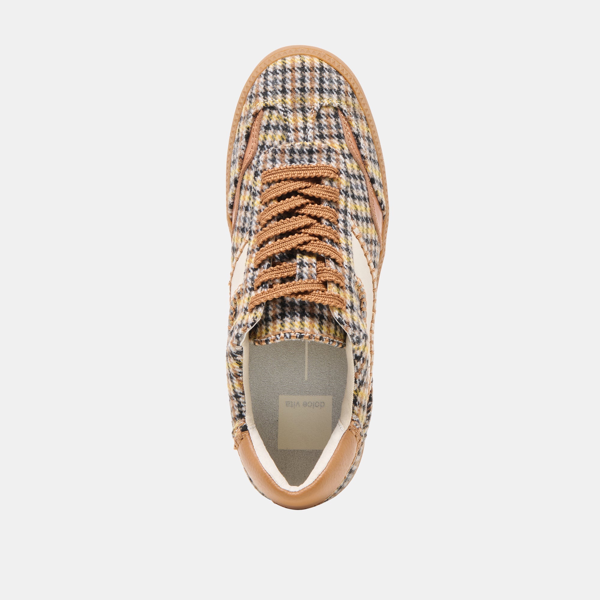 Dolce Vita SHOES | Notice Stitch Yellow Plaid Tweed Sneakers