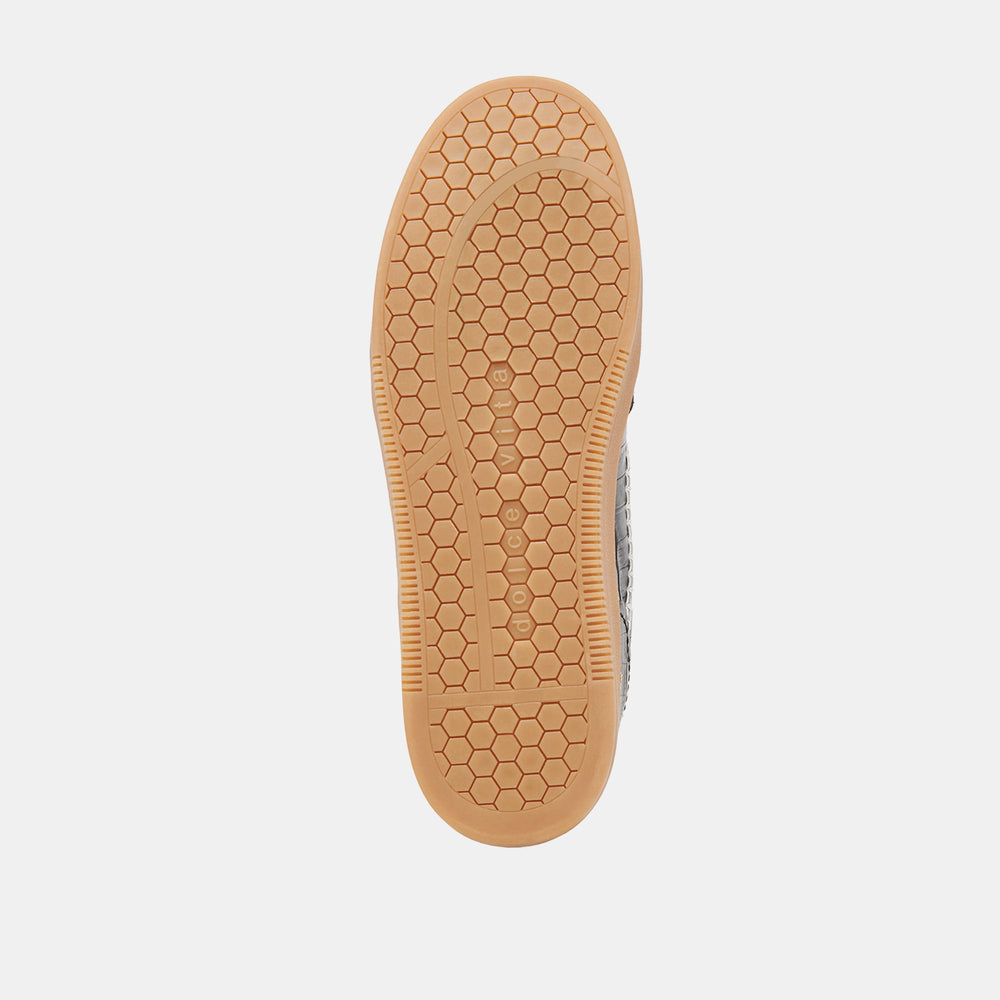 Dolce Vita SHOES | NOTICE STITCH SNEAKERS NOIR CROCO EMBOSSED LEATHER
 – Dolce Vita