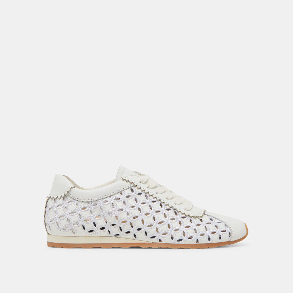 Dolce Vita SHOES | DANIE EYELET PERF SNEAKERS TRUE WHITE LEATHER
 – Dolce Vita