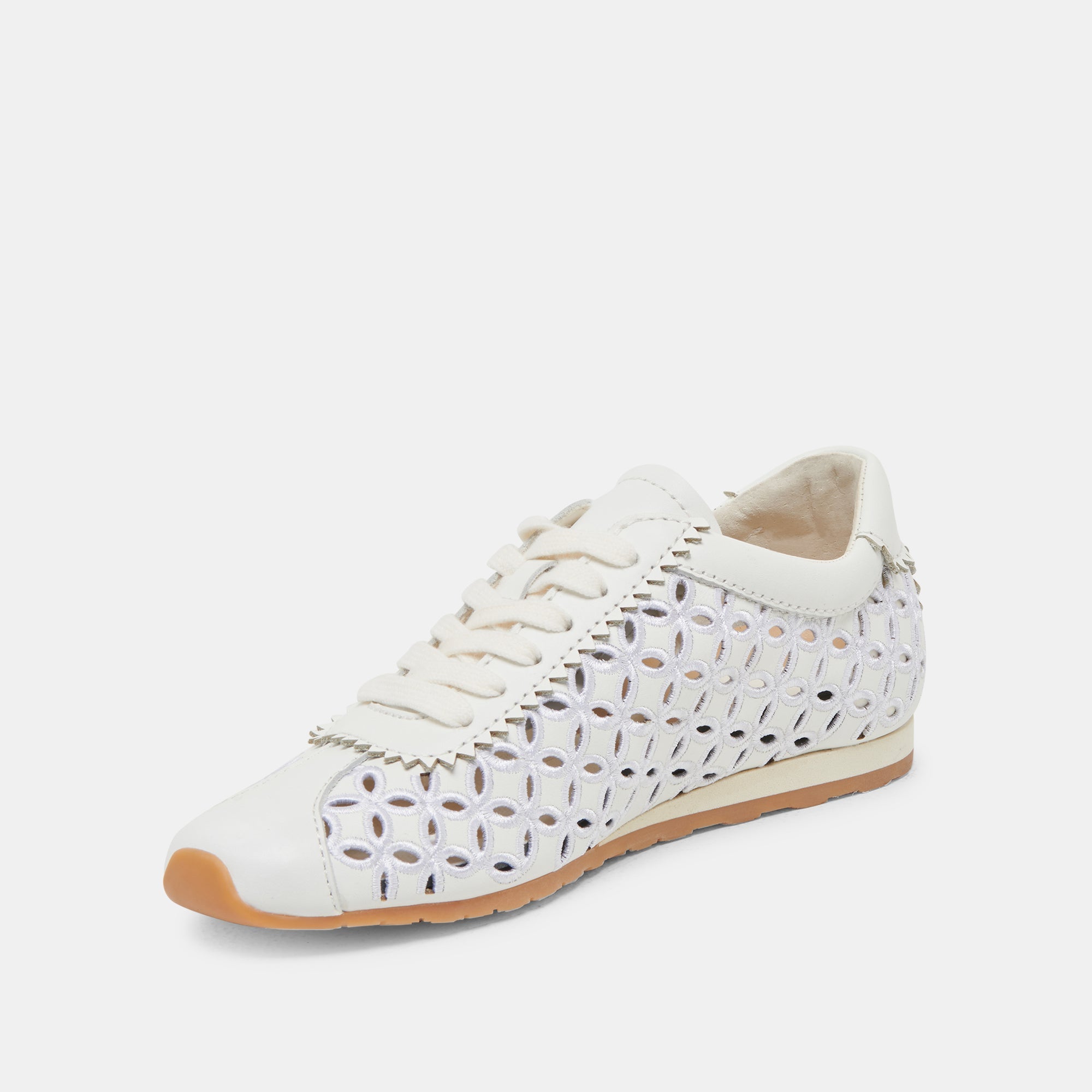 Dolce Vita SHOES | DANIE EYELET PERF SNEAKERS TRUE WHITE LEATHER
 – Dolce Vita