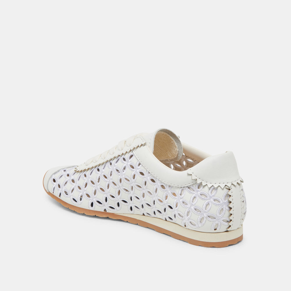 Dolce Vita SHOES | DANIE EYELET PERF SNEAKERS TRUE WHITE LEATHER
 – Dolce Vita