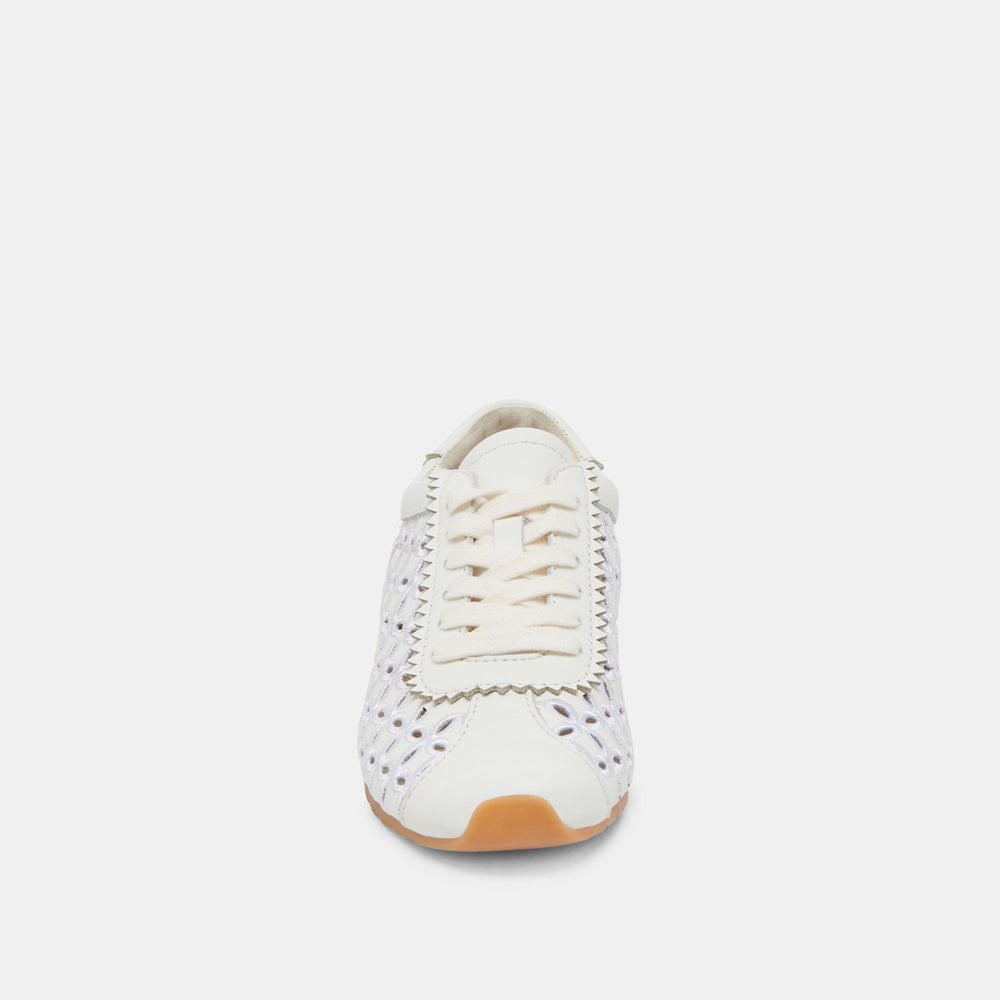 Dolce Vita SHOES | DANIE EYELET PERF SNEAKERS TRUE WHITE LEATHER
 – Dolce Vita