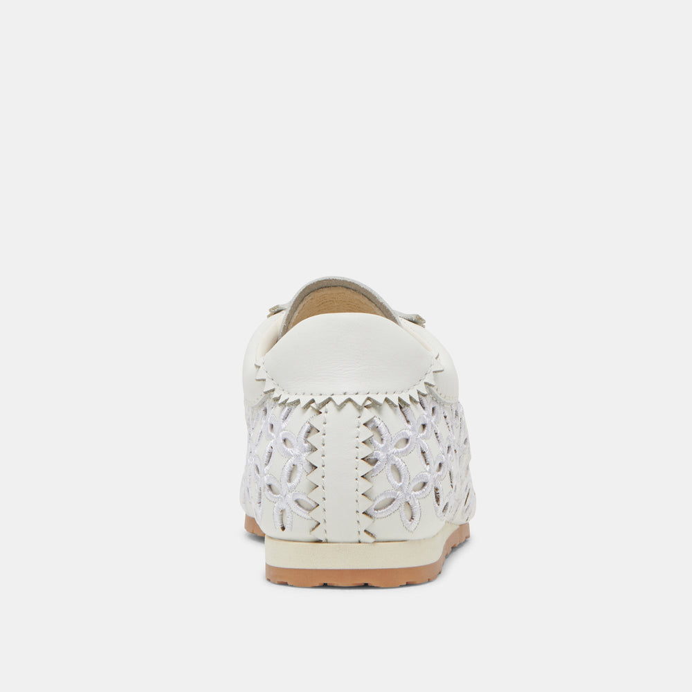 Dolce Vita SHOES | DANIE EYELET PERF SNEAKERS TRUE WHITE LEATHER
 – Dolce Vita