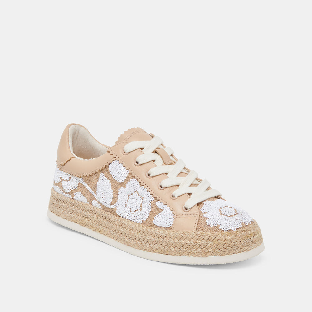Dolce Vita SHOES | AZALIA SNEAKERS NATURAL MULTI FLORAL SEQUIN
 – Dolce Vita