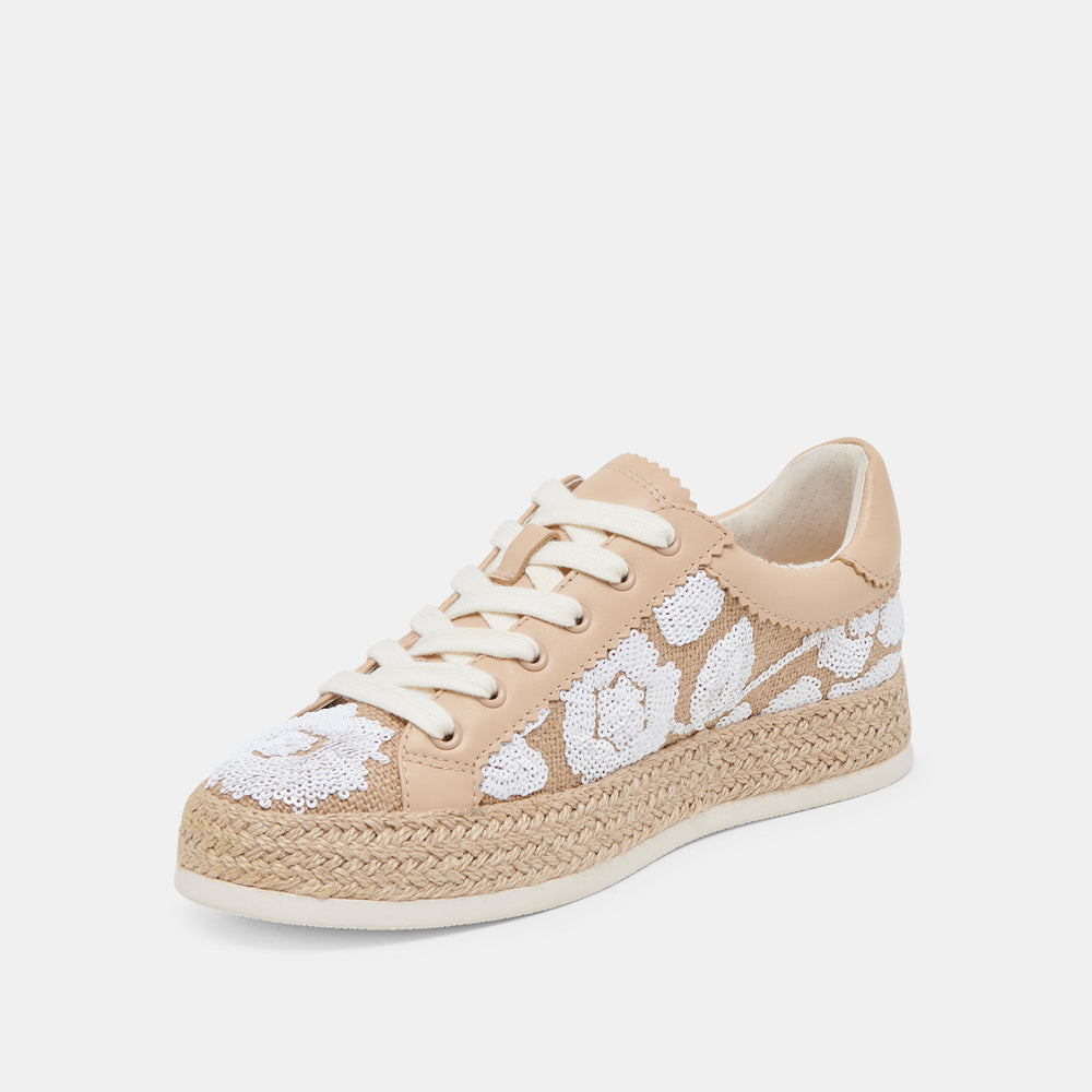 Dolce Vita SHOES | AZALIA SNEAKERS NATURAL MULTI FLORAL SEQUIN
 – Dolce Vita