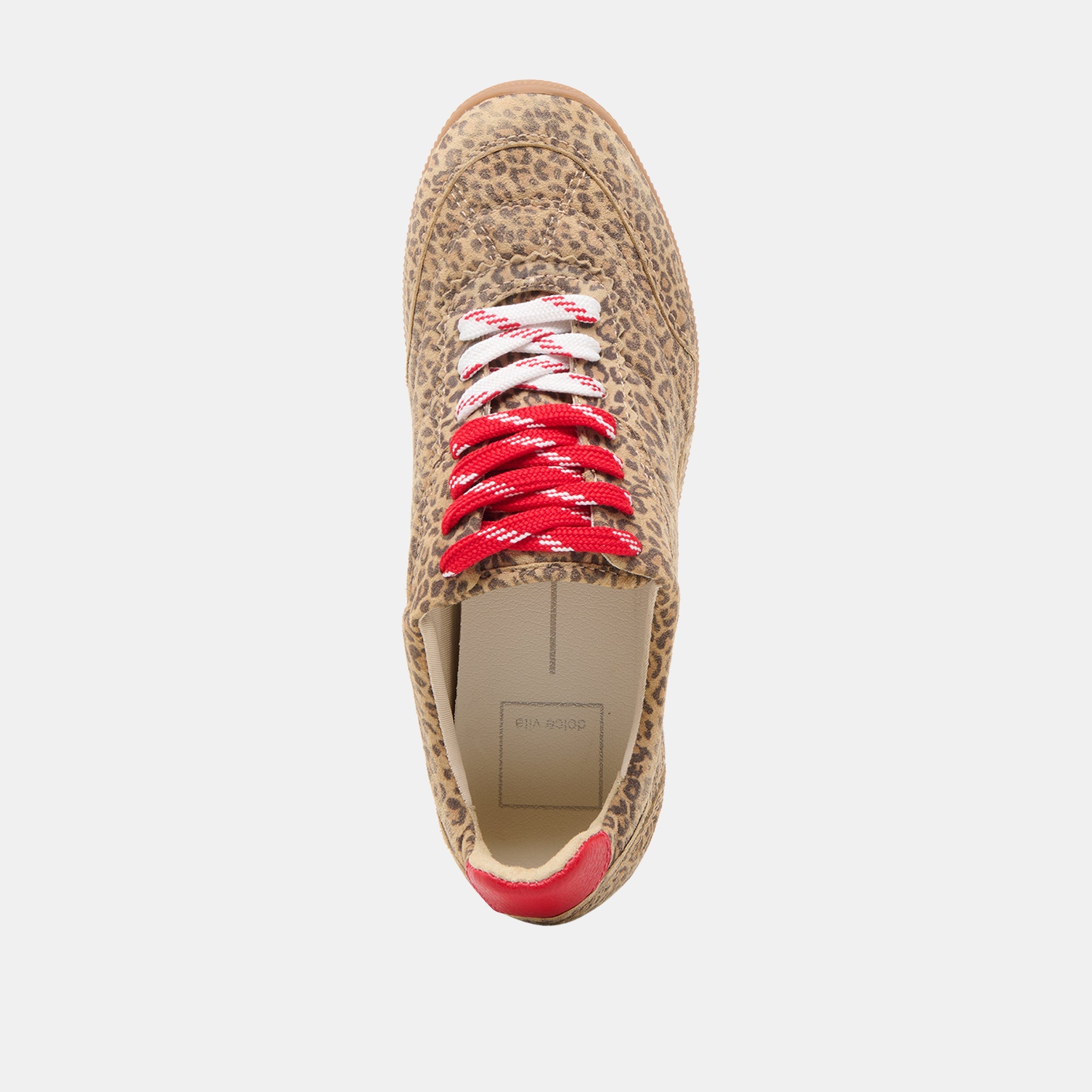 Dolce Vita SHOES | Laini Tan Leopard Printed Suede Sneakers