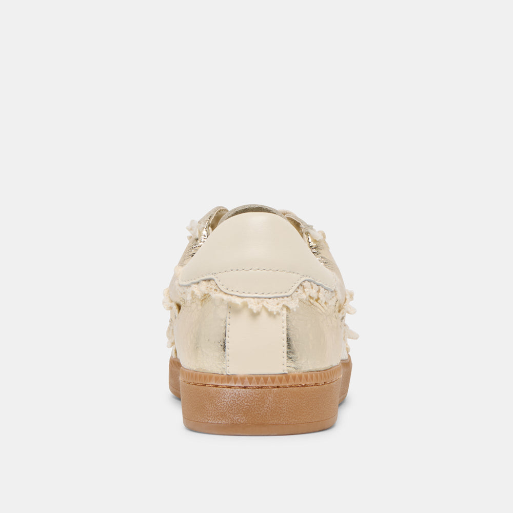 Dolce Vita SHOES | Notice Lace Platinum Distressed Leather Sneakers