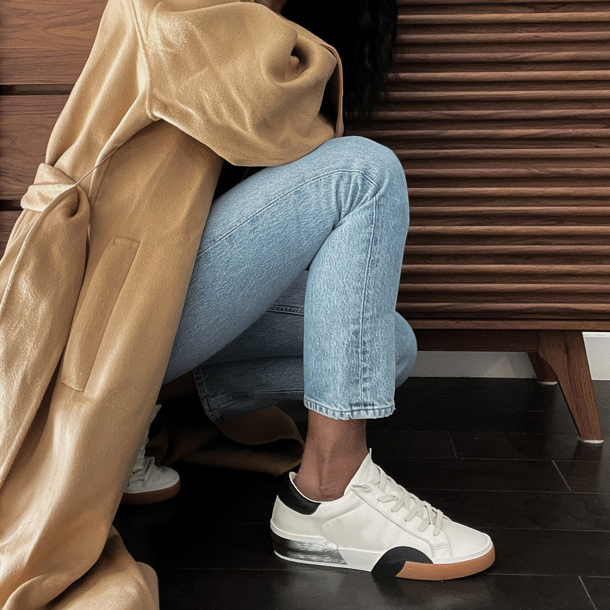 Dolce Vita SHOES | ZINA SNEAKERS WHITE BLACK LEATHER
 – Dolce Vita