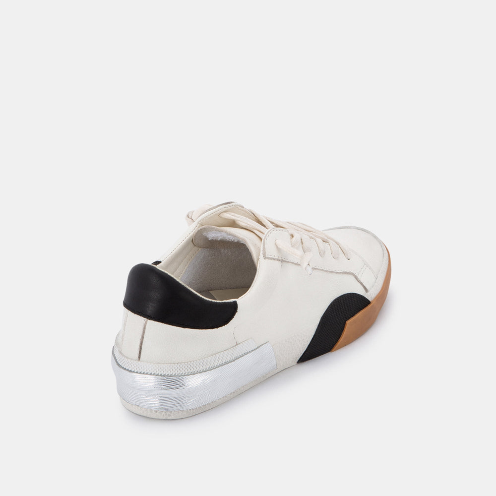 Dolce Vita SHOES | ZINA SNEAKERS WHITE BLACK LEATHER
 – Dolce Vita