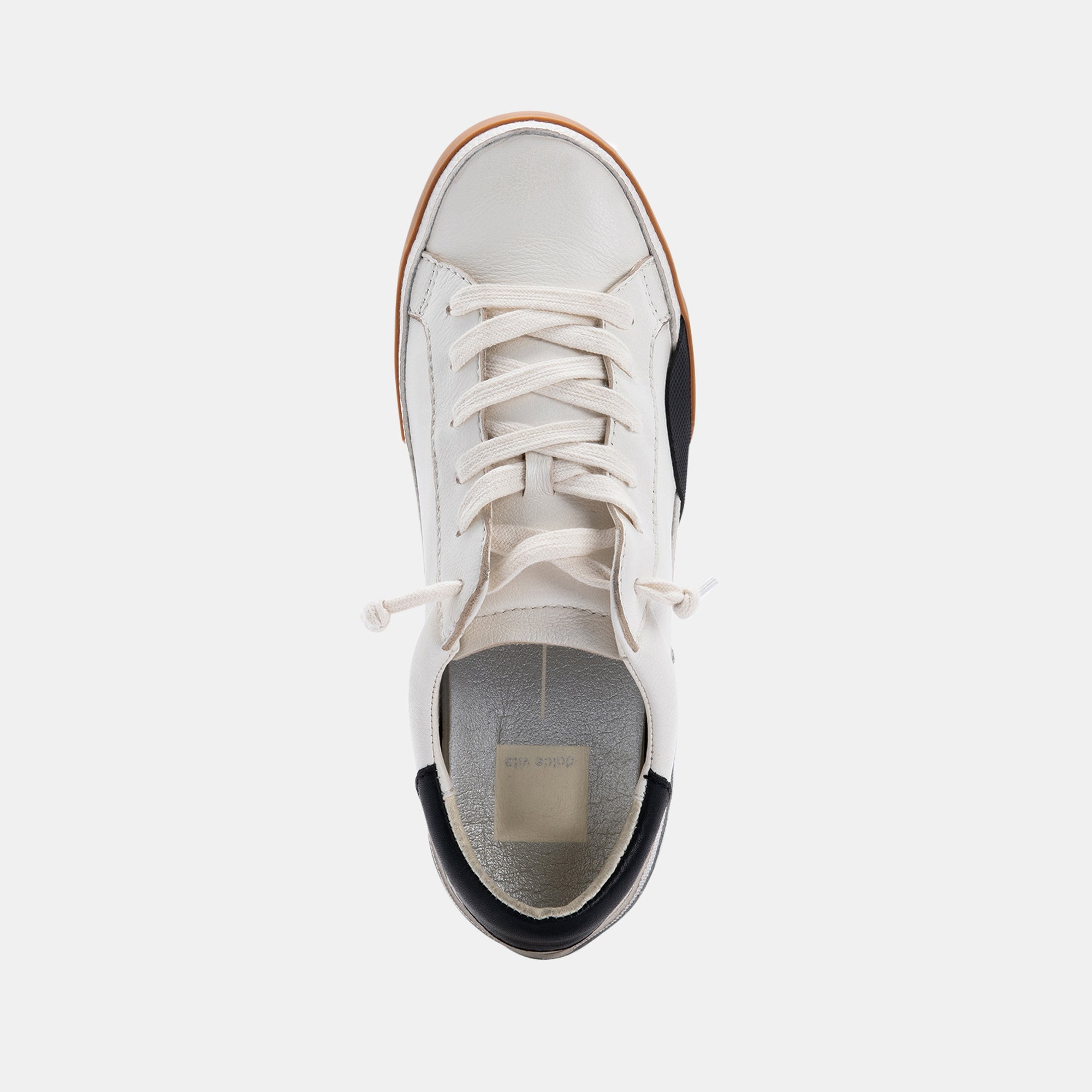 Dolce Vita SHOES | ZINA SNEAKERS WHITE BLACK LEATHER
 – Dolce Vita