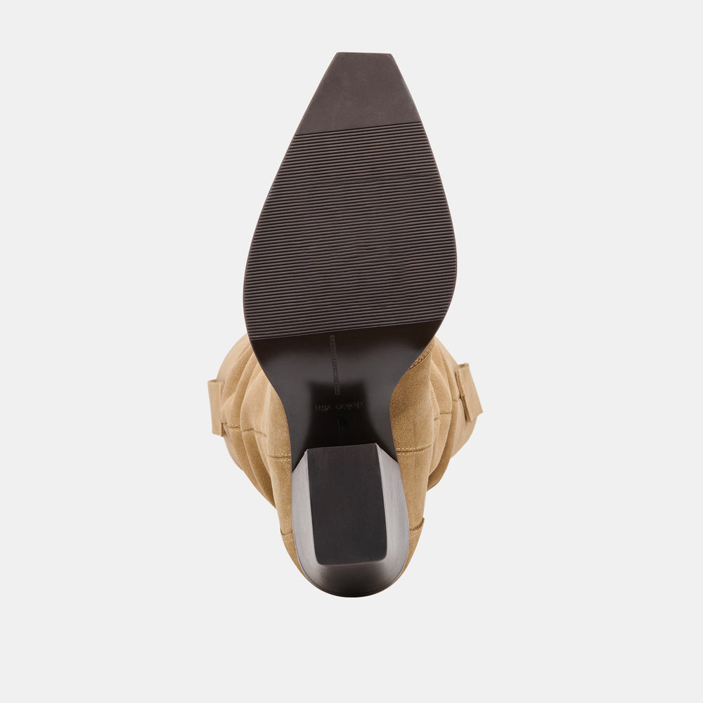 Dolce Vita SHOES | Buckly Camel Suede Boots