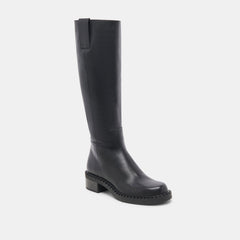Dolce Vita SHOES | Glory H2O Waterproof Black Leather Wide Calf Boots