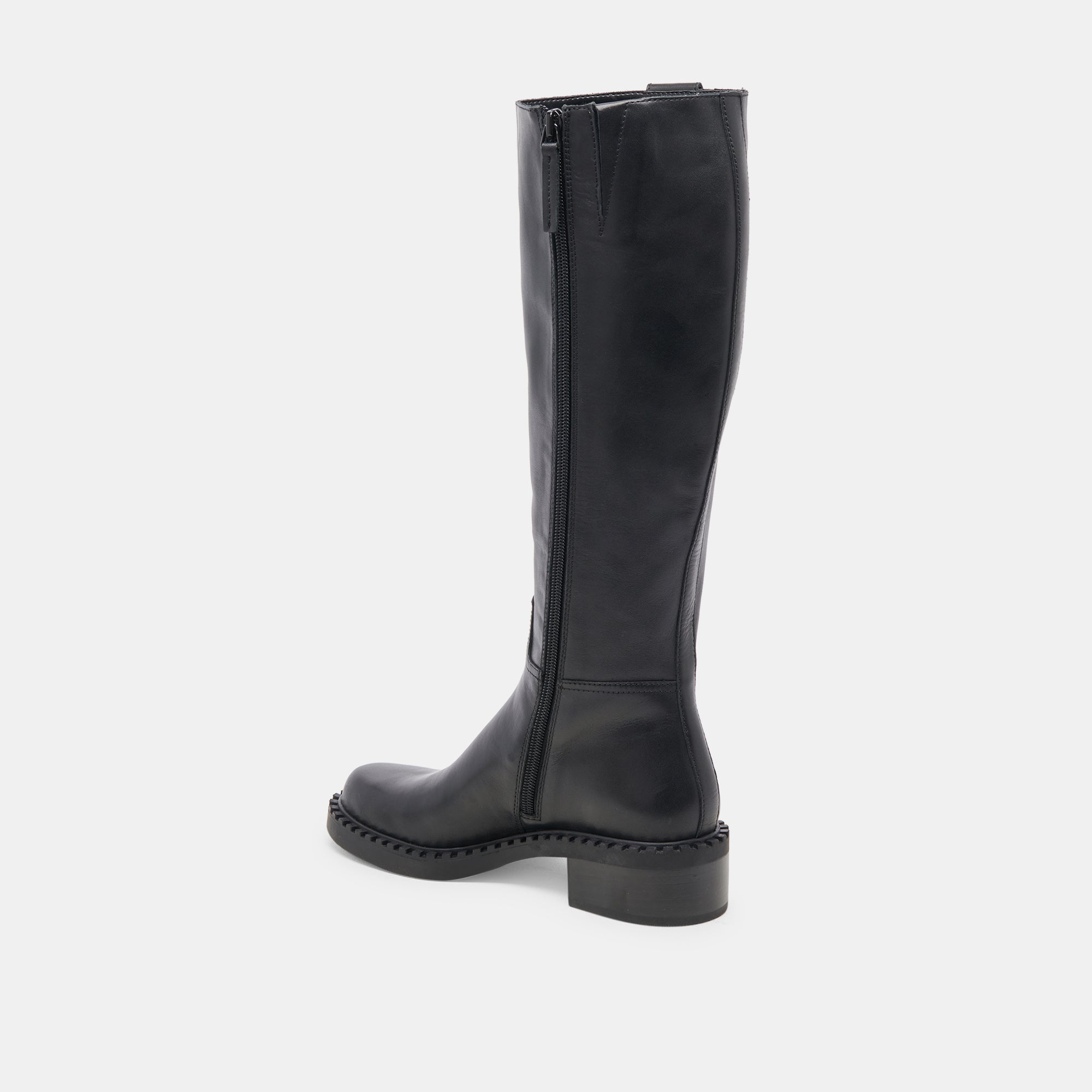 Dolce Vita SHOES | Glory H2O Waterproof Black Leather Wide Calf Boots