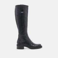 Dolce Vita SHOES | Glory H2O Waterproof Black Leather Extra Wide Calf Boots
