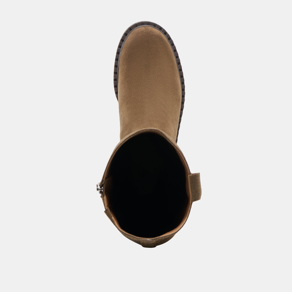 Dolce Vita SHOES | Glory H2O Waterproof Olive Suede Boots