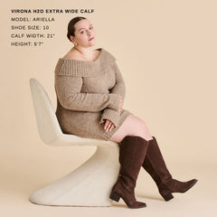Dolce Vita SHOES | Virona H2O Waterproof Dk Brown Suede Extra Wide Calf Boots