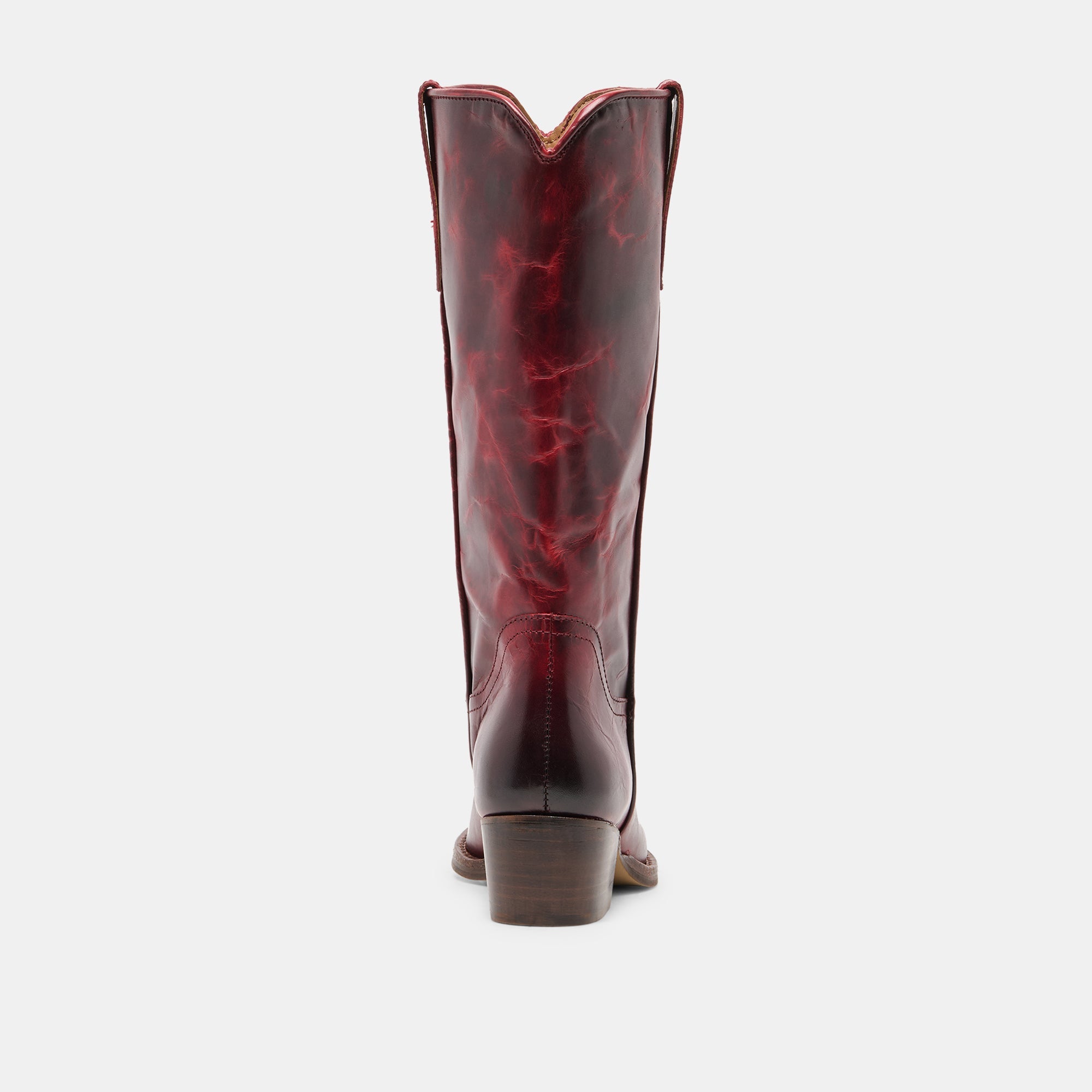 Dolce Vita SHOES | VIGLA Garnet Leather Pointed-Toe Western Boots