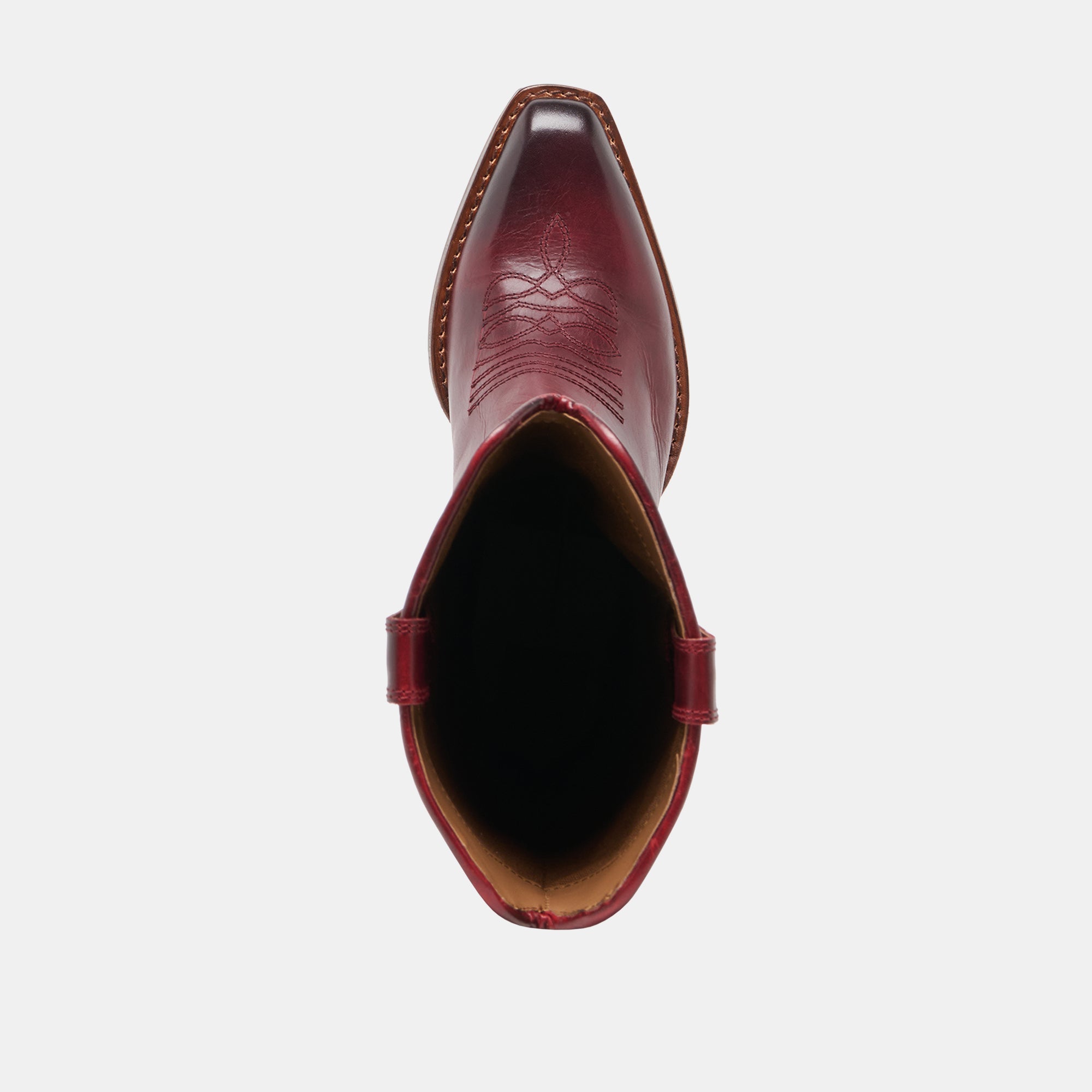 Dolce Vita SHOES | VIGLA Garnet Leather Pointed-Toe Western Boots