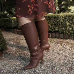 Dolce Vita SHOES | Gyra Extra Wide Calf Chocolate Boots | Leather Wide Calf Boots
 – Dolce Vita