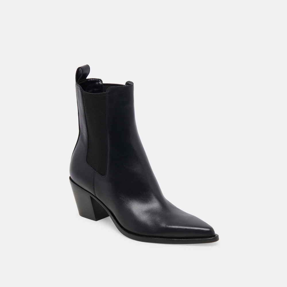 Dolce Vita SHOES | SHADIE H2O WIDE BOOTIES BLACK LEATHER
 – Dolce Vita