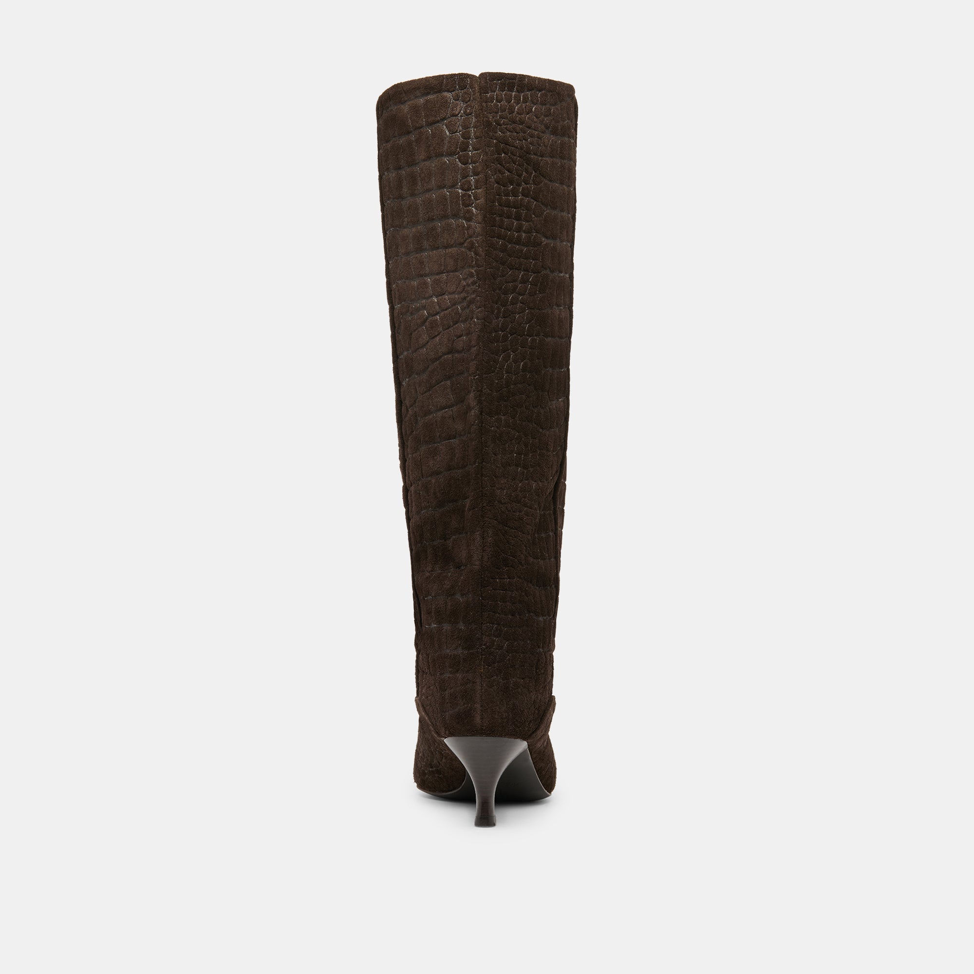 Dolce Vita SHOES | Roxla Dk Chocolate Croco Embossed Leather Boots